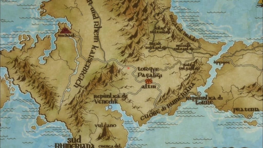 Altair a Record of Battles World Map