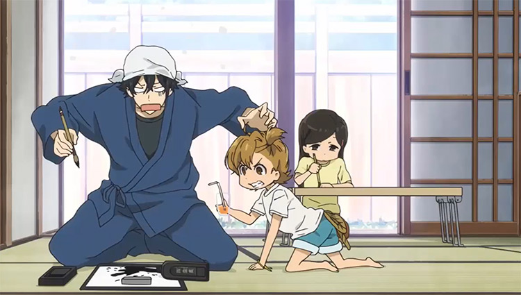 anime with adult and child in it