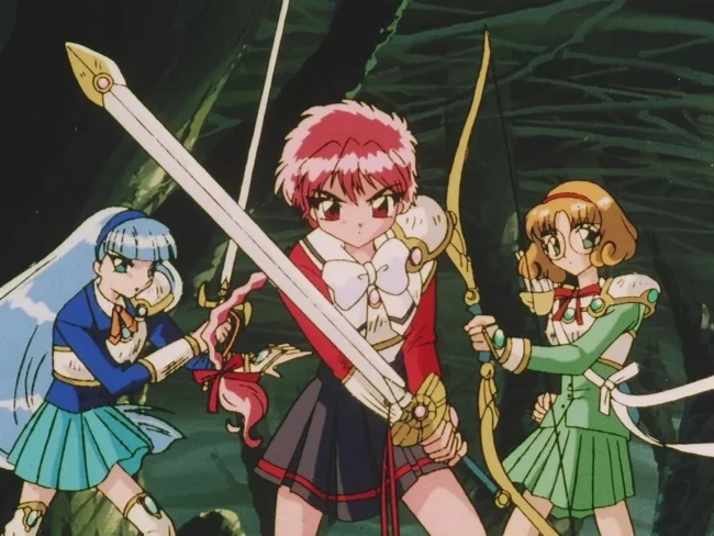 90s isekai anime Magic Knight Rayearth